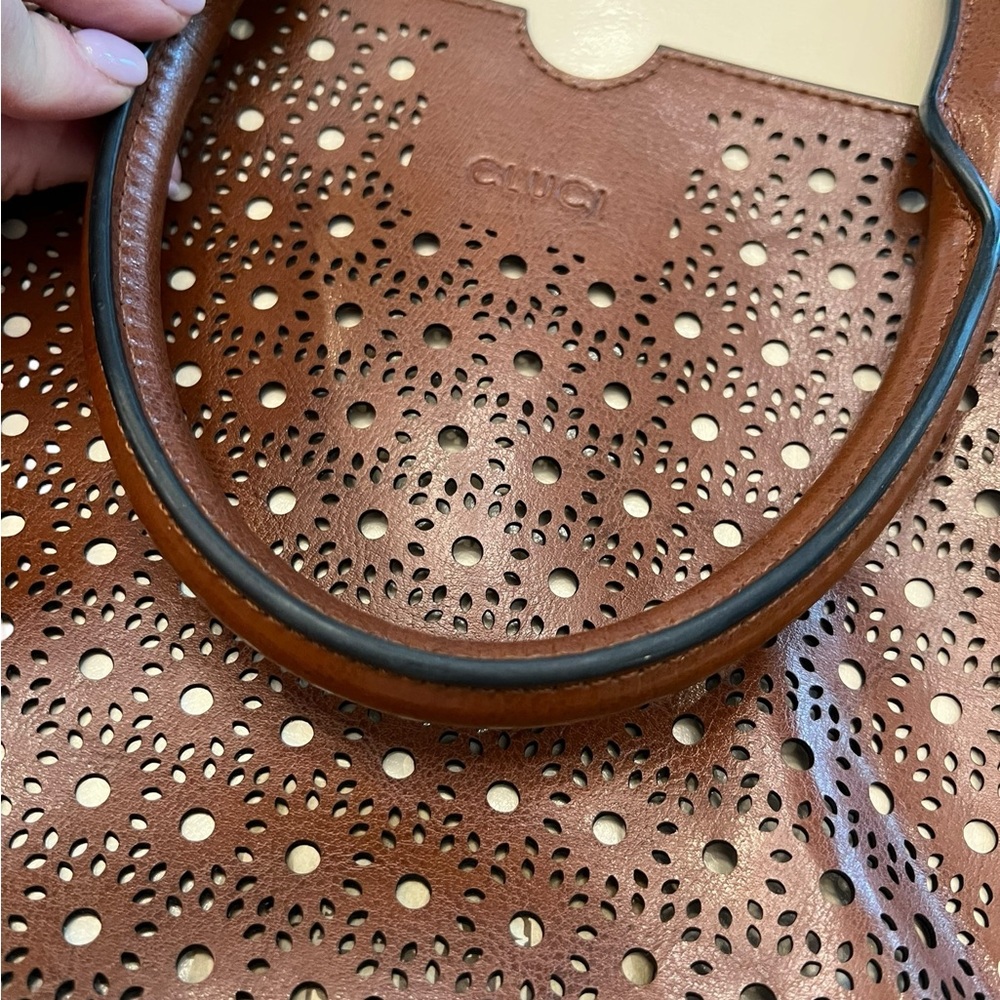 Cluci Leather Briefcase Women Laptop Bag 16.5 In Business Shoulder Strap Classic - Picture 14 of 16